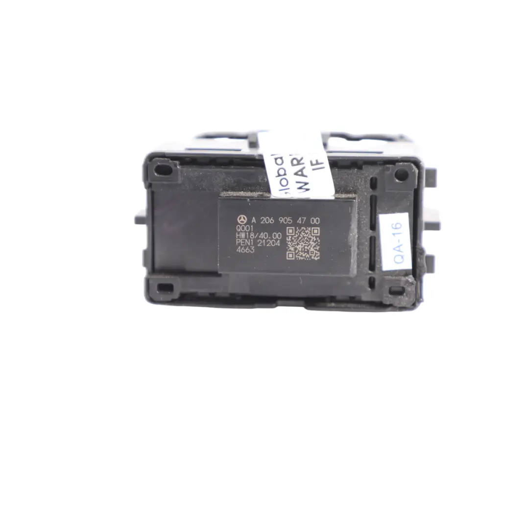 Mercedes W206 Rear Seat Folding Switch Button Panel Left N/S - SKU A2069054700 - Part number A2069054700