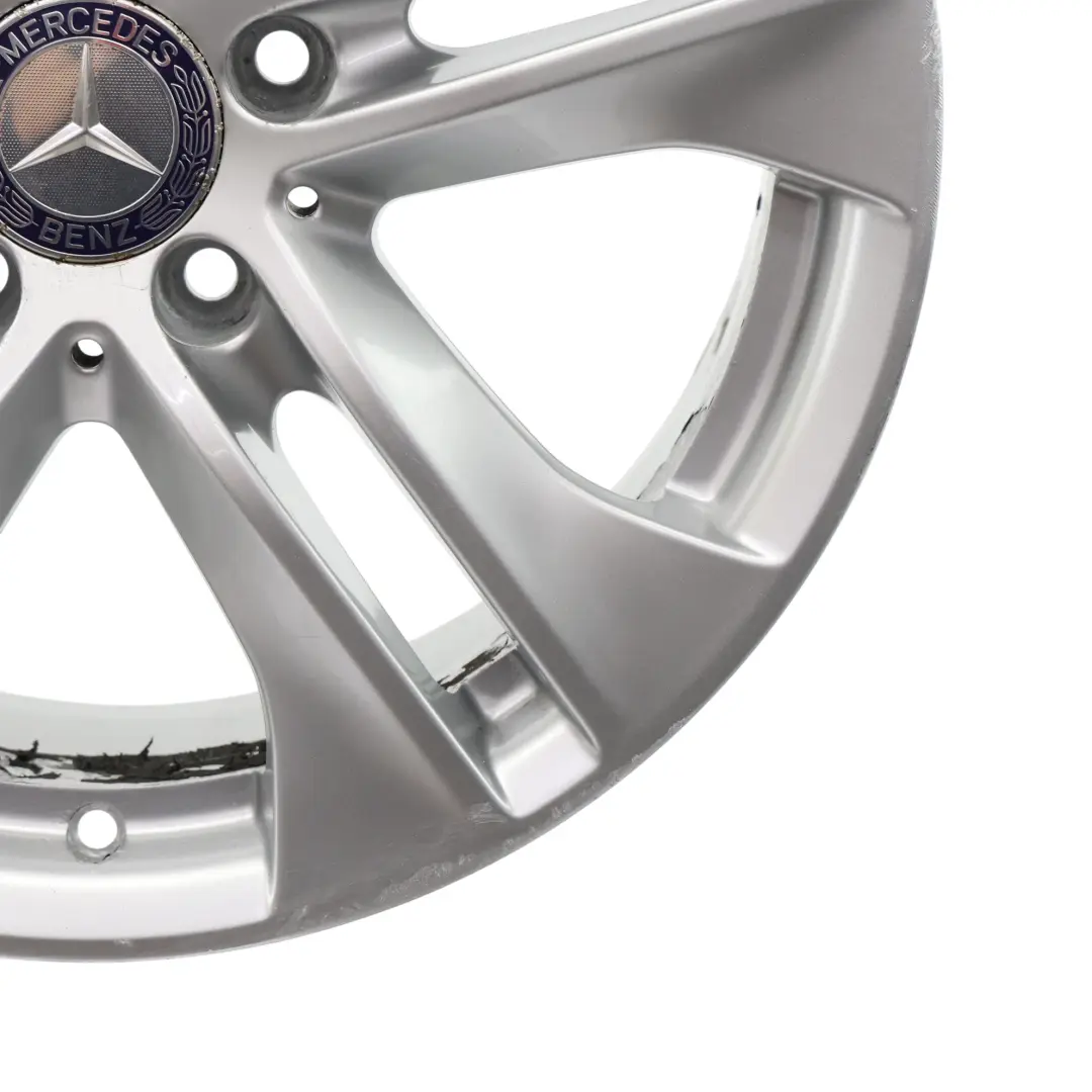 Cerchio In Lega 17" 5 Doppie Razze 7,5J ET:45 Argento Mercedes C207 - SKU A2074010602-1 - Numero di parte A2074010602