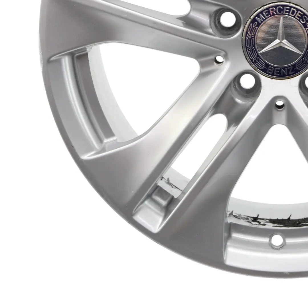Cerchio In Lega 17" 5 Doppie Razze 7,5J ET:45 Argento Mercedes C207 - SKU A2074010602-1 - Numero di parte A2074010602