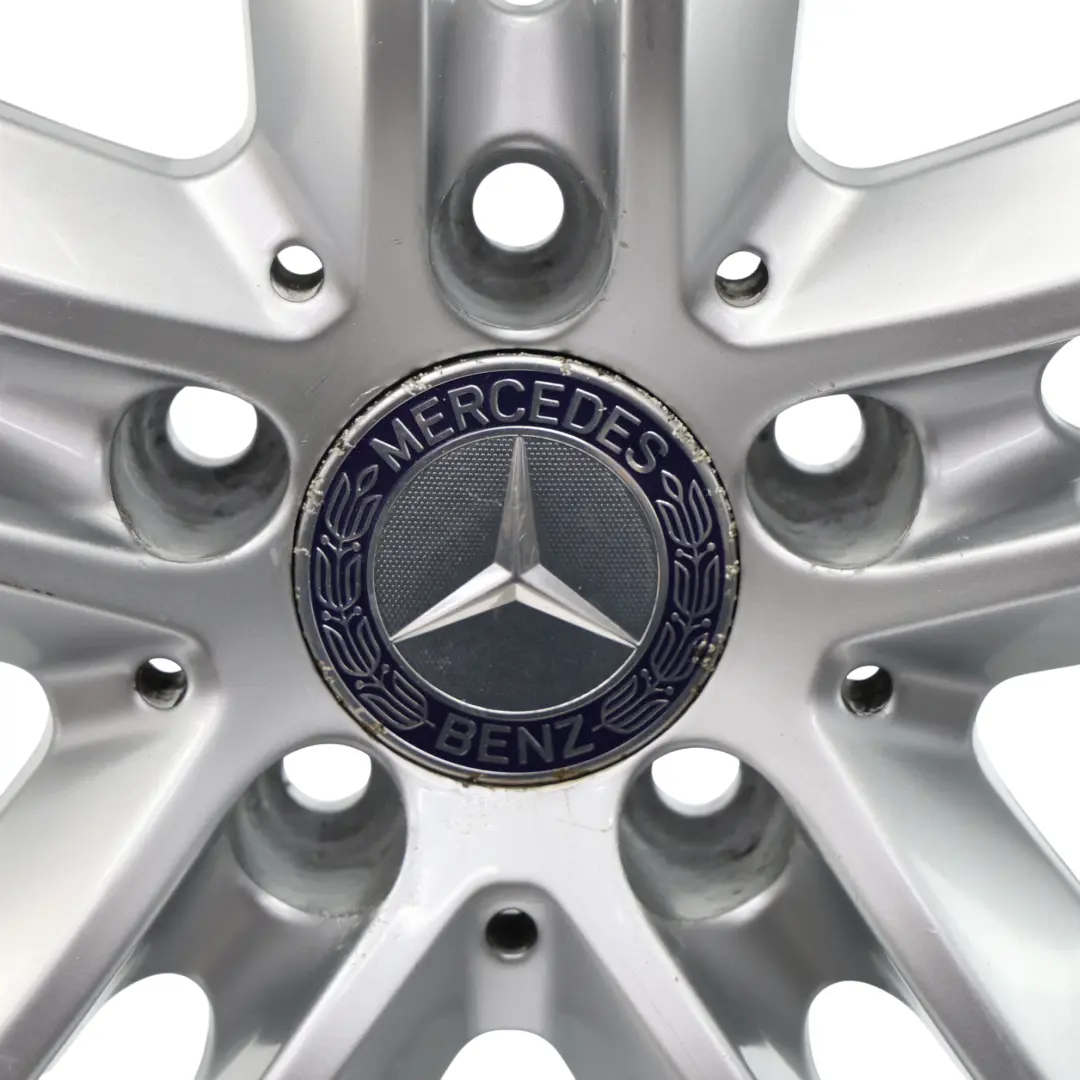 Cerchio In Lega 17" 5 Doppie Razze 7,5J ET:45 Argento Mercedes C207 - SKU A2074010602-1 - Numero di parte A2074010602