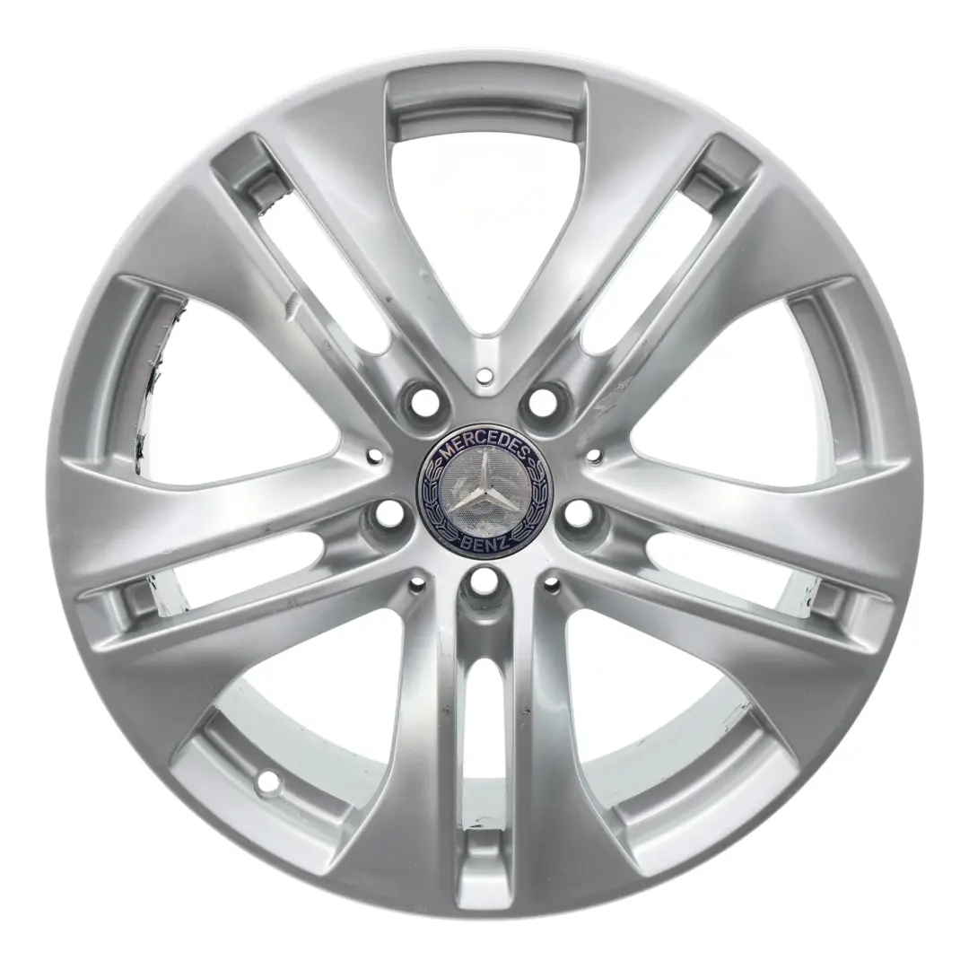 Alloy Rim 17" 5 Double Spoke 7,5J ET:45 Silver Mercedes C207 Wheel - SKU A2074010602-2 - Part number A2074010602