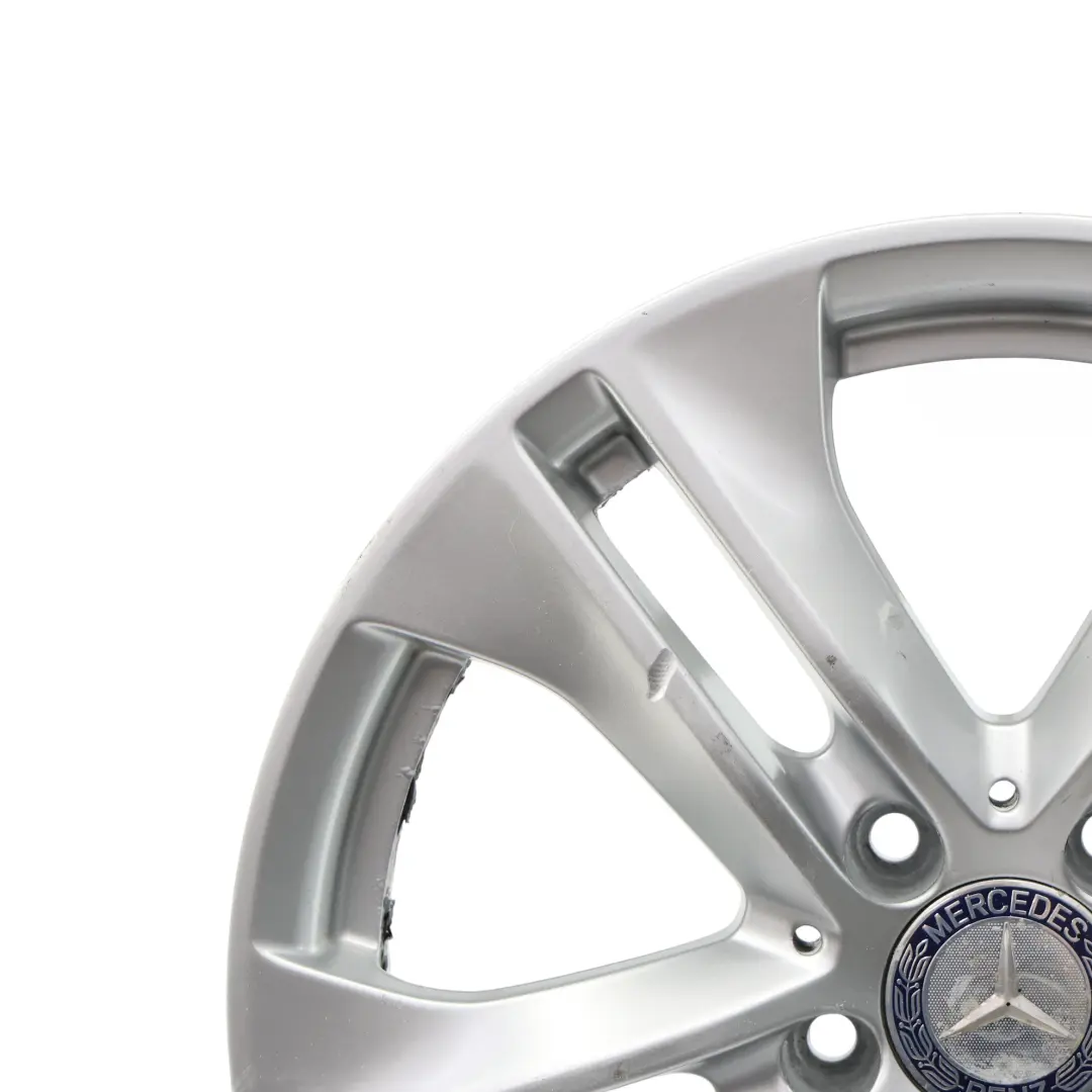 Cerchio In Lega 17" 5 Doppie Razze 7,5J ET:45 Argento Mercedes C207 - SKU A2074010602-2 - Numero di parte A2074010602