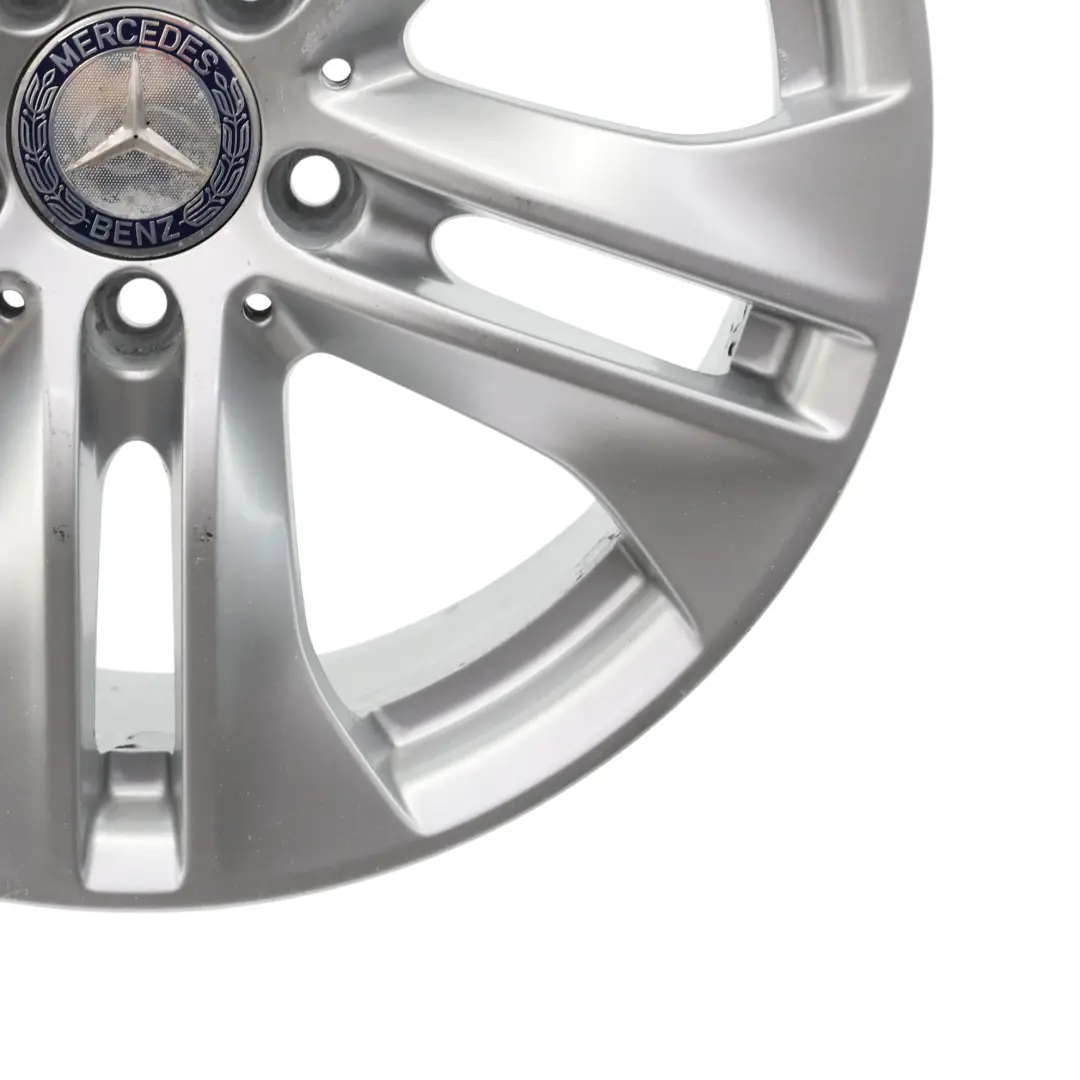 Alloy Rim 17" 5 Double Spoke 7,5J ET:45 Silver to Mercedes C207 Wheel with Part number A2074010602 Mercedes C207 Wheel Alloy Rim 17" 5 Double Spoke 7,5J ET:45 Silver - SKU A2074010602-2 - Part number A2074010602