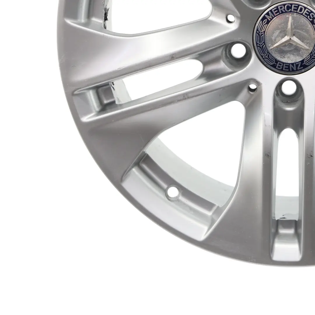 Alloy Rim 17" 5 Double Spoke 7,5J ET:45 Silver to Mercedes C207 Wheel with Part number A2074010602 Mercedes C207 Wheel Alloy Rim 17" 5 Double Spoke 7,5J ET:45 Silver - SKU A2074010602-2 - Part number A2074010602