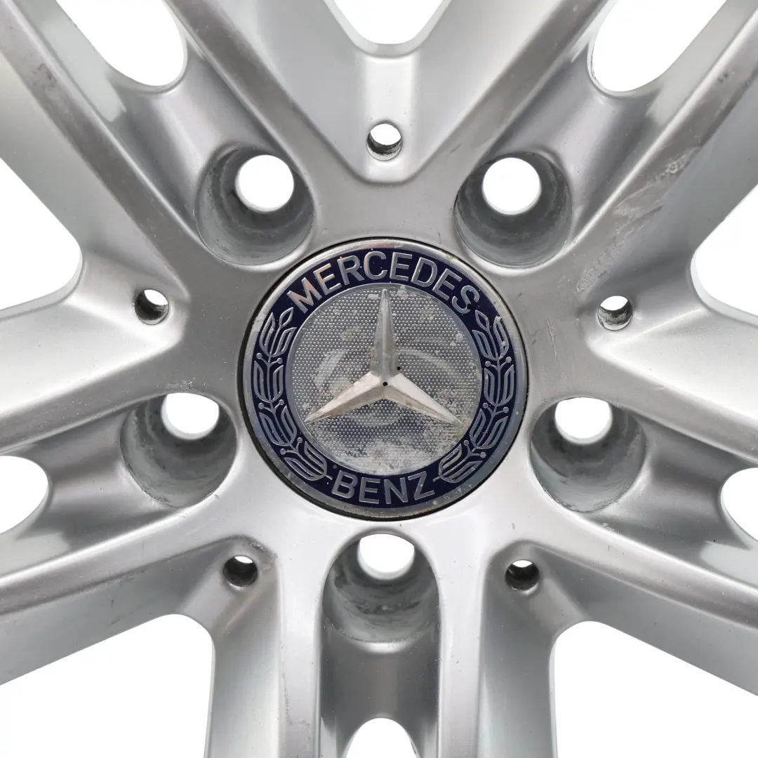 Cerchio In Lega 17" 5 Doppie Razze 7,5J ET:45 Argento Mercedes C207 - SKU A2074010602-2 - Numero di parte A2074010602