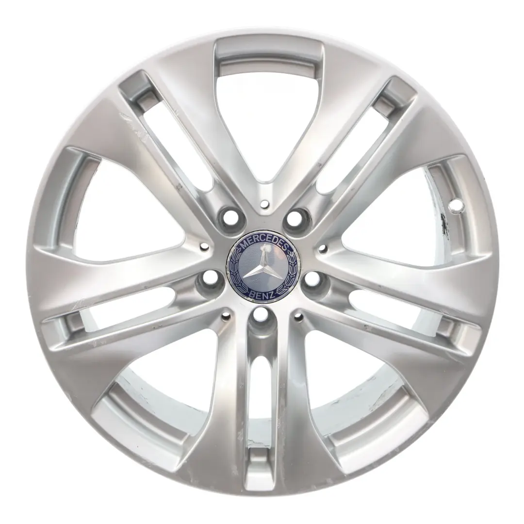 Alloy Rim 17" 5 Double Spoke 7,5J ET:45 Silver to Mercedes C207 Wheel with Part number A2074010602 Mercedes C207 Wheel Alloy Rim 17" 5 Double Spoke 7,5J ET:45 Silver - SKU A2074010602-3 - Part number A2074010602