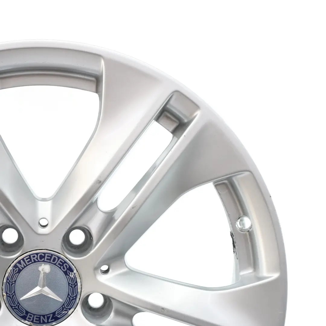 Alloy Rim 17" 5 Double Spoke 7,5J ET:45 Silver to Mercedes C207 Wheel with Part number A2074010602 Mercedes C207 Wheel Alloy Rim 17" 5 Double Spoke 7,5J ET:45 Silver - SKU A2074010602-3 - Part number A2074010602