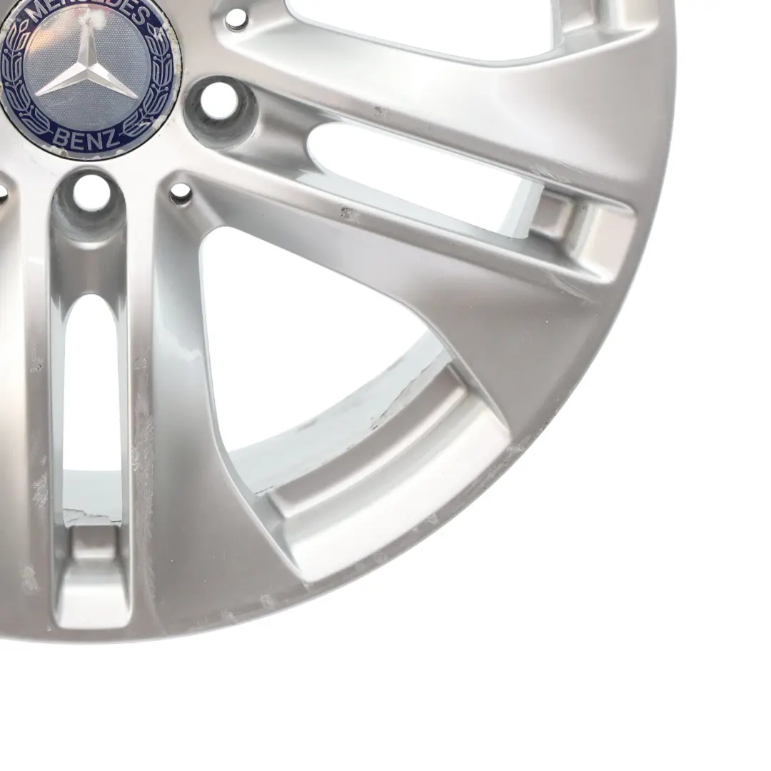 Alloy Rim 17" 5 Double Spoke 7,5J ET:45 Silver to Mercedes C207 Wheel with Part number A2074010602 Mercedes C207 Wheel Alloy Rim 17" 5 Double Spoke 7,5J ET:45 Silver - SKU A2074010602-3 - Part number A2074010602