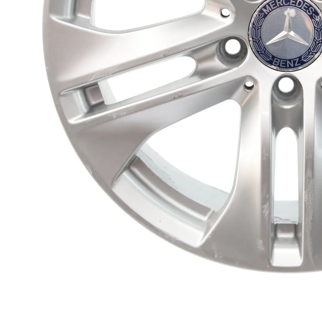 Alloy Rim 17" 5 Double Spoke 7,5J ET:45 Silver to Mercedes C207 Wheel with Part number A2074010602 Mercedes C207 Wheel Alloy Rim 17" 5 Double Spoke 7,5J ET:45 Silver - SKU A2074010602-3 - Part number A2074010602