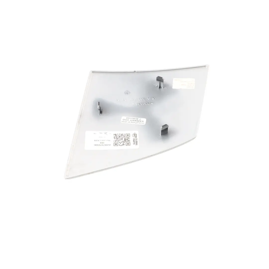 Mercedes W209 Cabrio Roof Hinge Cover Left N/S Iridium Silver Metallic 775 - SKU A2097570506-IRS - Part number A2097570506