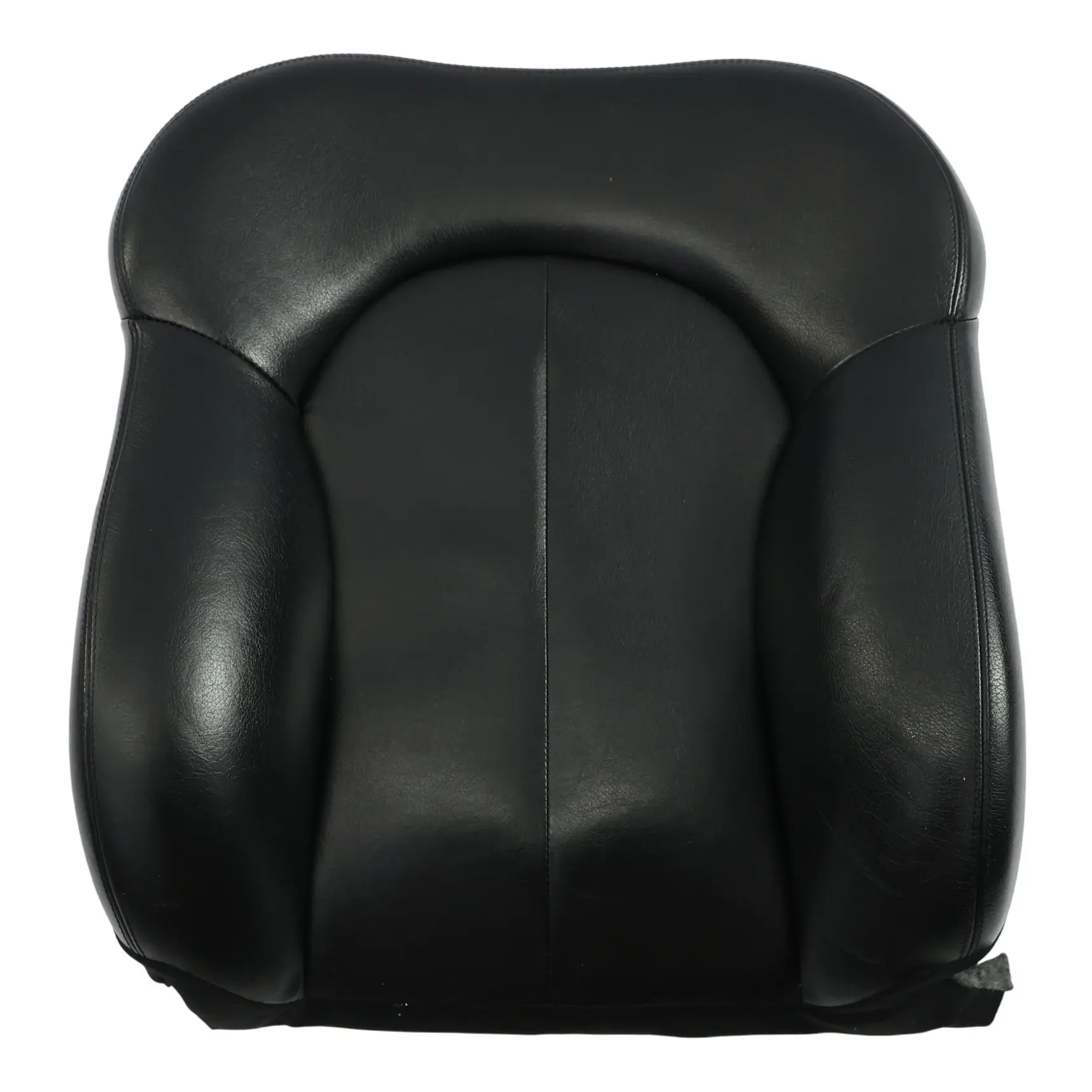Mercedes A209 Front Seat Backrest Cover Heated Left N/S Black Leather