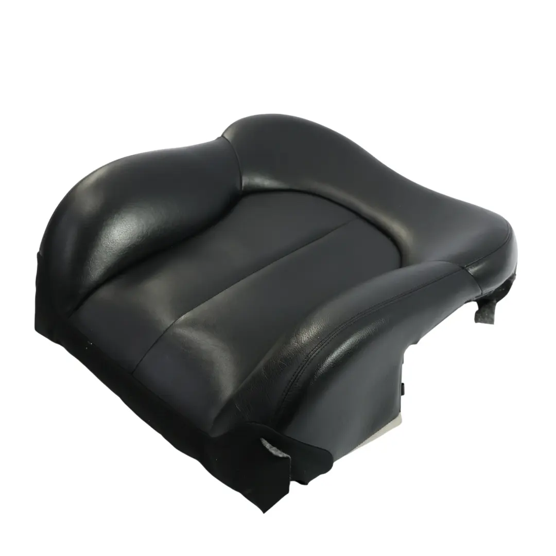 Mercedes A209 Front Seat Backrest Cover Heated Left N/S Black Leather - SKU A2099106993-4 - Part number A2099106993
