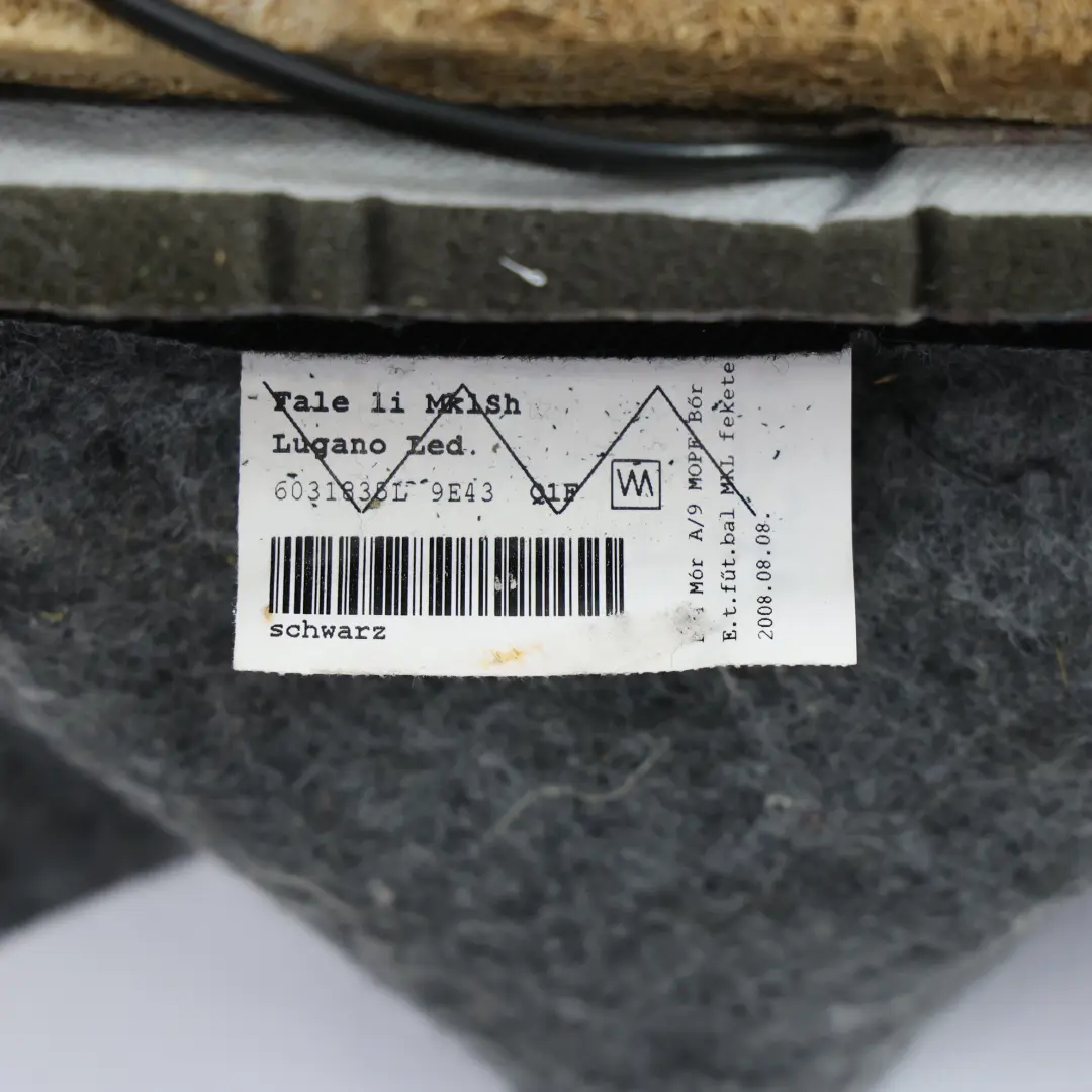 Mercedes A209 Rivestimento Schienale Sedile Anteriore Riscaldato Sinistro Nera - SKU A2099106993-4 - Numero di parte A2099106993