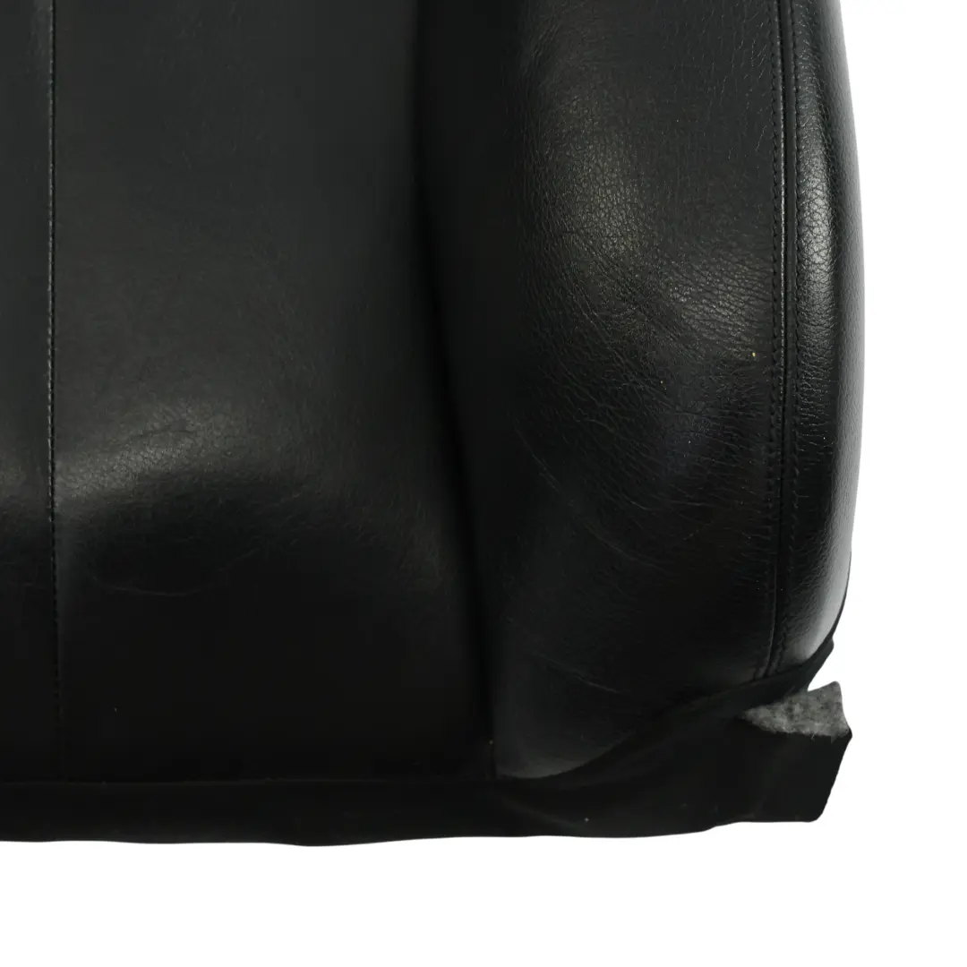Mercedes A209 Front Seat Backrest Cover Heated Left N/S Black Leather - SKU A2099106993-4 - Part number A2099106993