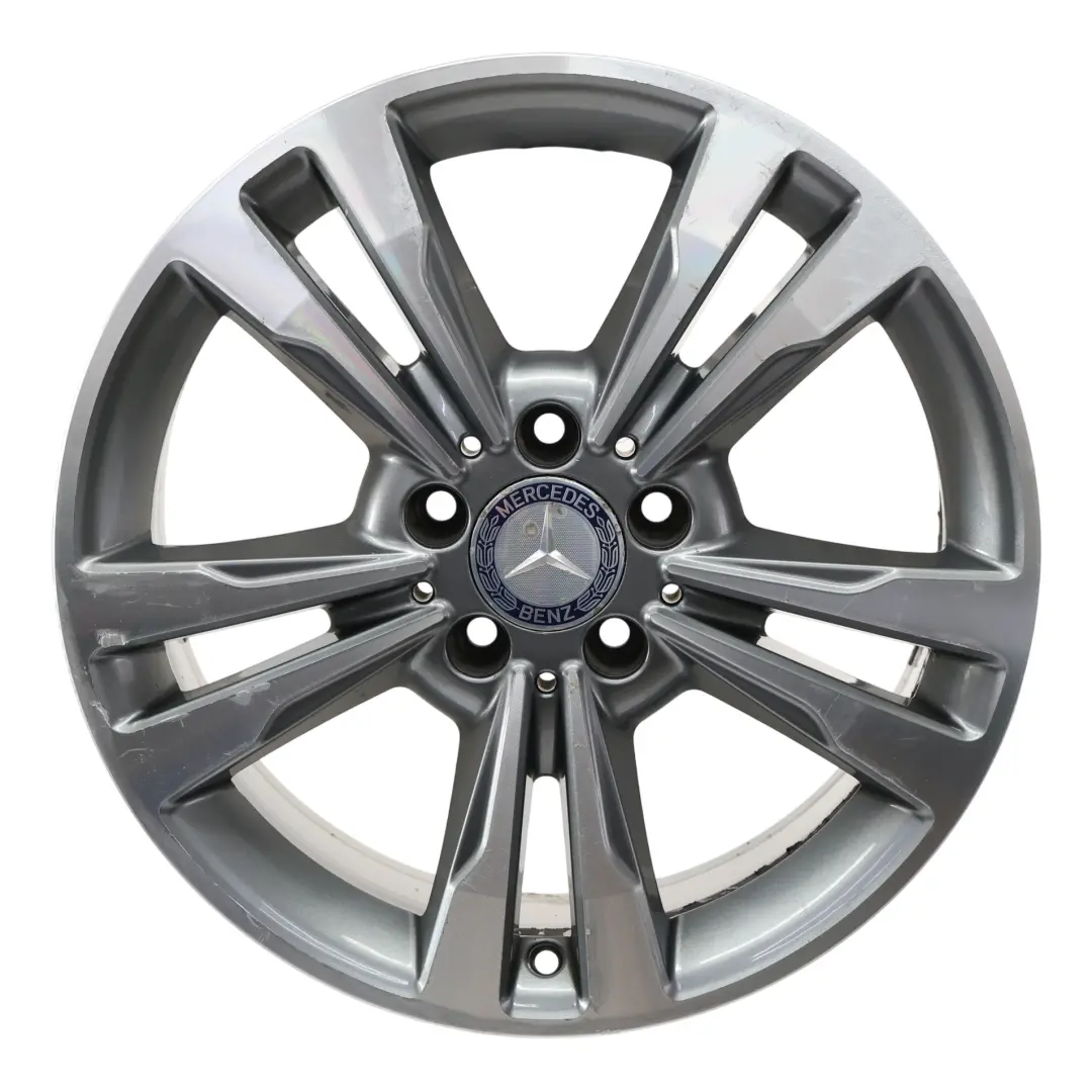 Mercedes W212 Jante Alliage 17" ET:48 8J 5 Double Rayon - SKU A2124015602-1 - Numéro de pièce A2124015602