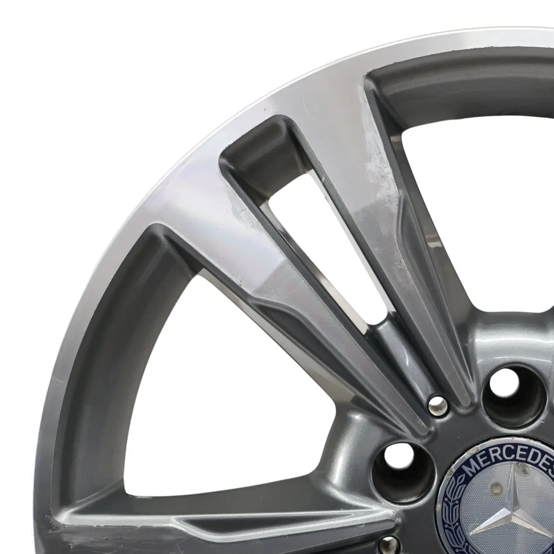 Mercedes W212 Alloy Wheel Rim 17" ET:48 8J 5 Double Spoke - SKU A2124015602-1 - Part number A2124015602