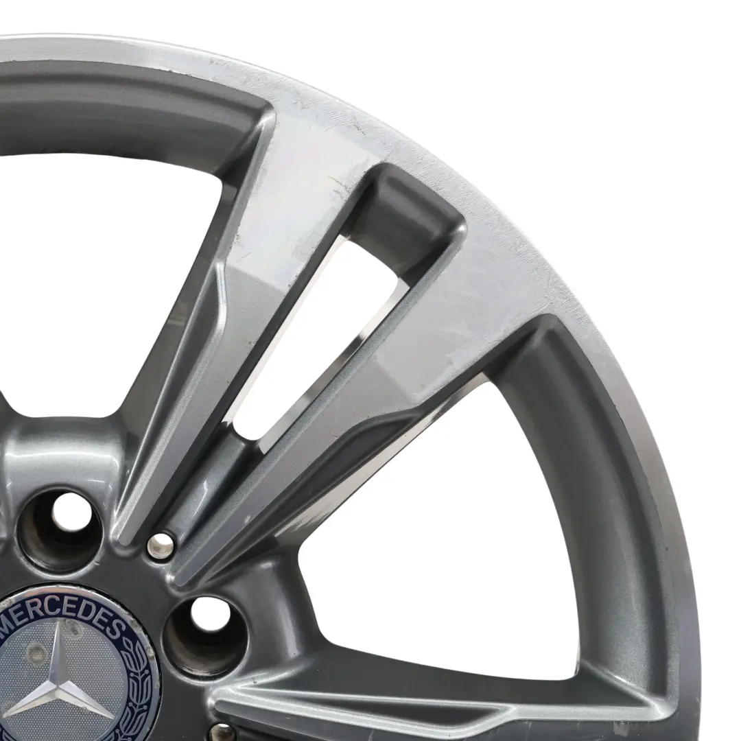 Mercedes W212 Alloy Wheel Rim 17" ET:48 8J 5 Double Spoke - SKU A2124015602-1 - Part number A2124015602