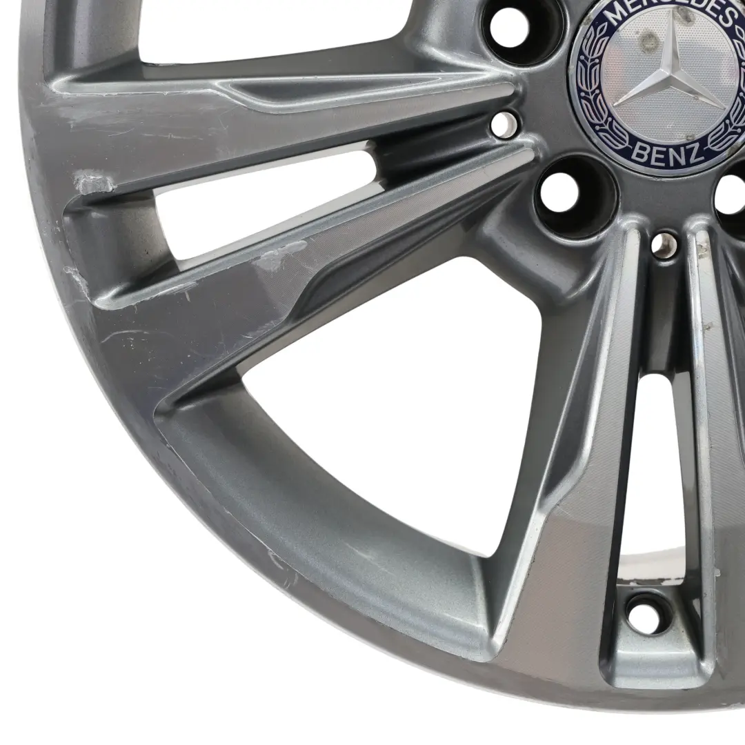 Mercedes W212 Alloy Wheel Rim 17" ET:48 8J 5 Double Spoke - SKU A2124015602-1 - Part number A2124015602