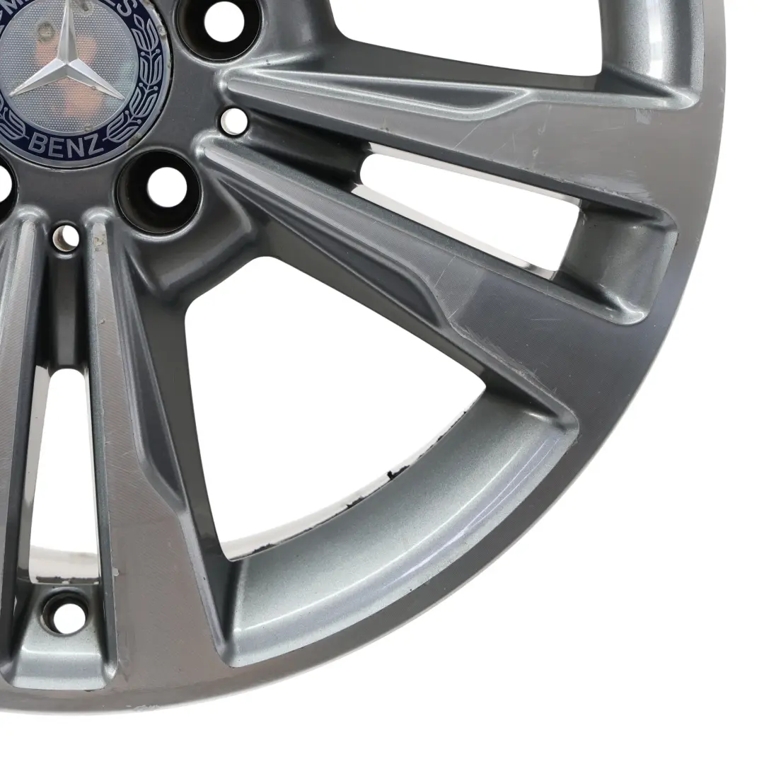 Mercedes W212 Alloy Wheel Rim 17" ET:48 8J 5 Double Spoke - SKU A2124015602-1 - Part number A2124015602
