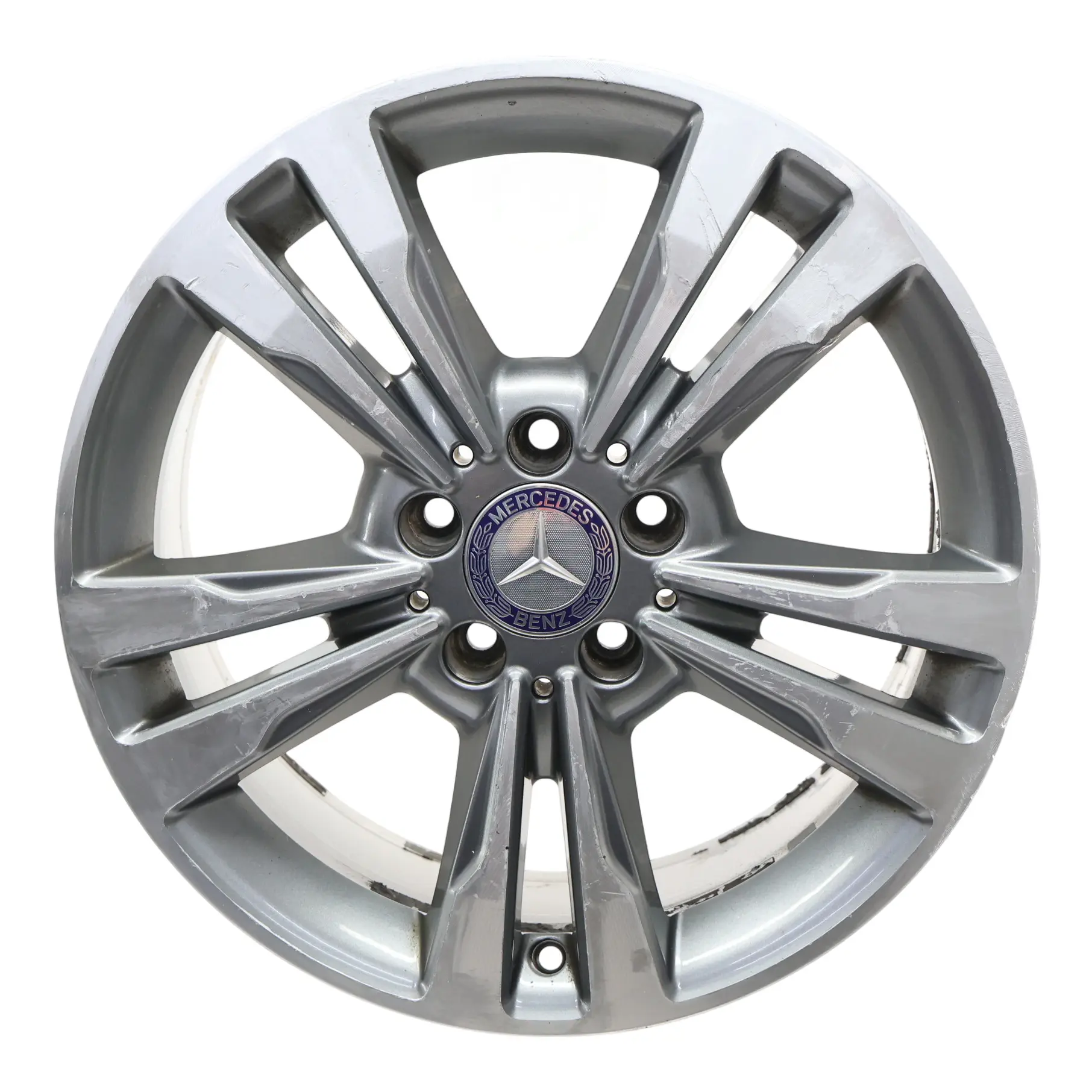 Mercedes W212 Alloy Wheel Rim 17" ET:48 8J 5 Double Spoke A2124015602