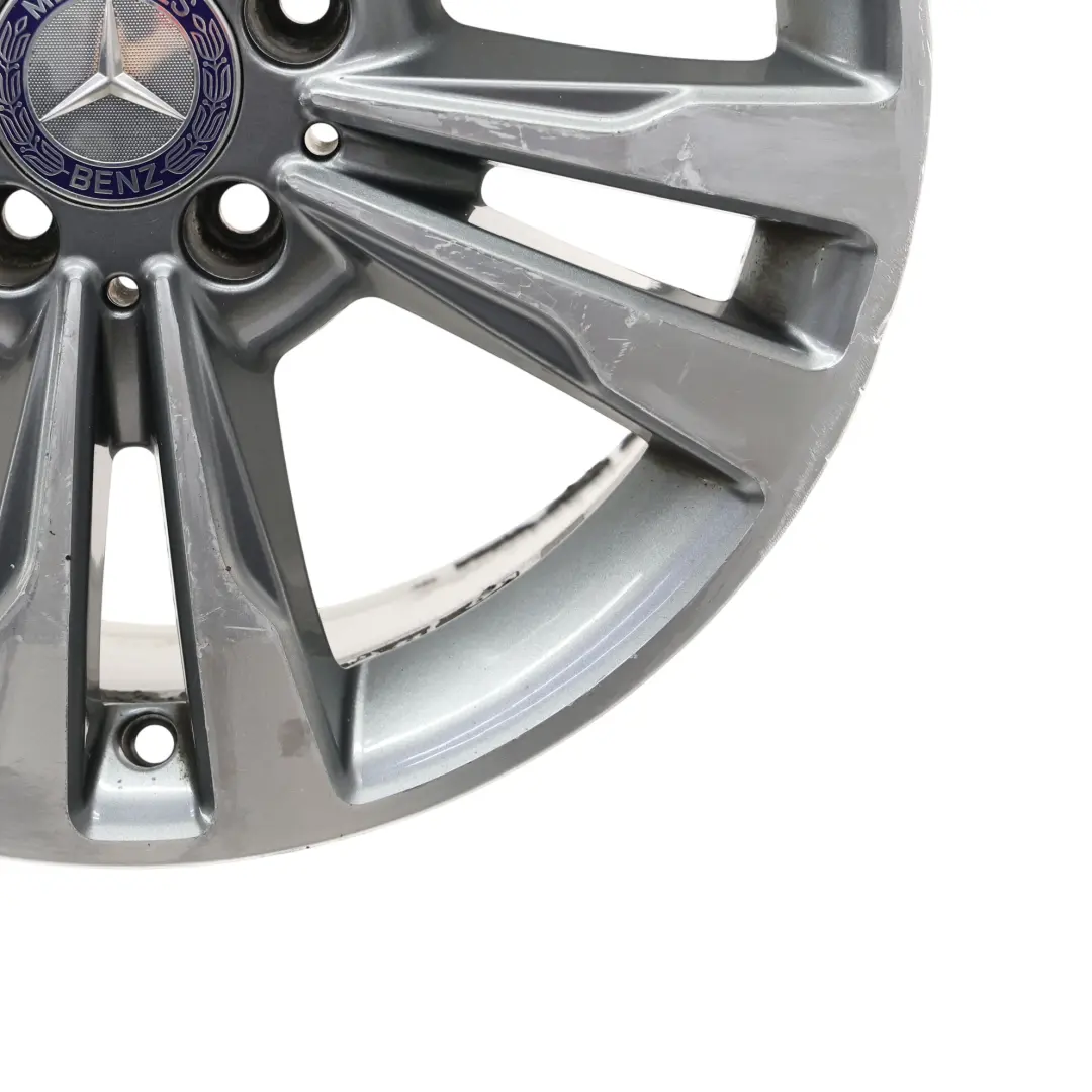 Mercedes W212 Alloy Wheel Rim 17" ET:48 8J 5 Double Spoke - SKU A2124015602-2 - Part number A2124015602