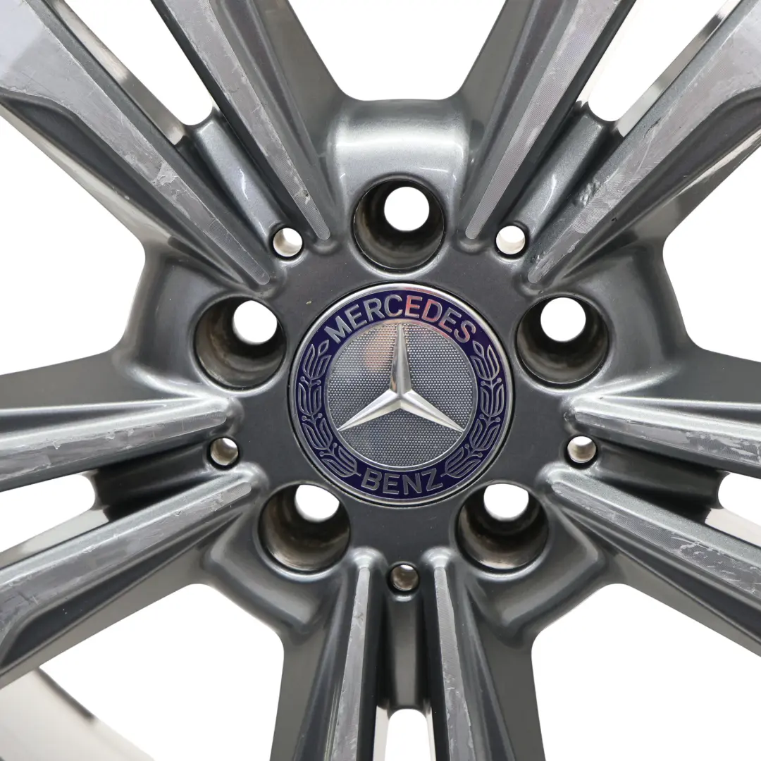 Mercedes W212 Alloy Wheel Rim 17" ET:48 8J 5 Double Spoke - SKU A2124015602-2 - Part number A2124015602