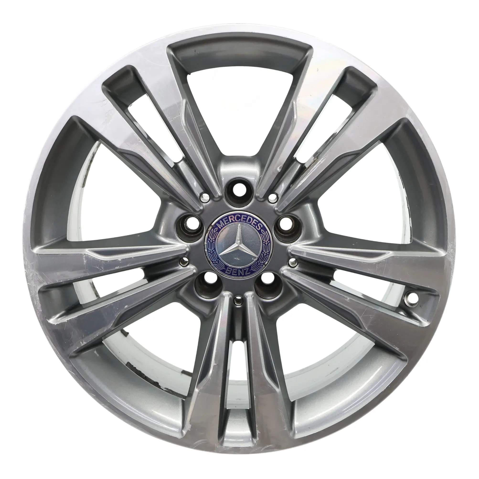 Mercedes W212 Alloy Wheel Rim 17" ET:48 8J 5 Double Spoke A2124015602