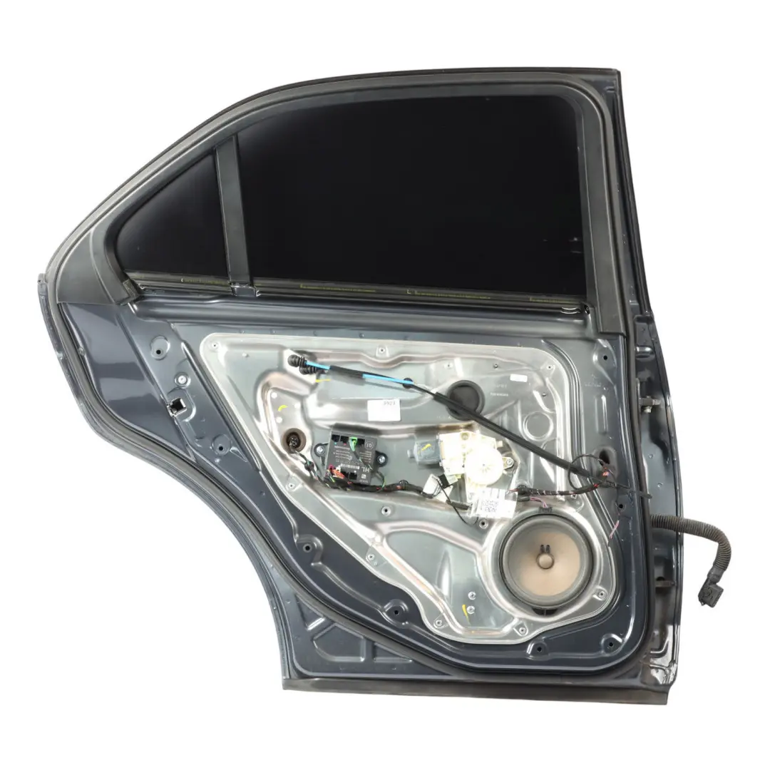 Door Rear Left N/S Cover Panel Tenorite Grey Metallic - 755 to Mercedes W212 with Part number A2127300105 Mercedes W212 Door Rear Left N/S Cover Panel Tenorite Grey Metallic - 755 - SKU A2127300105-TNG - Part number A2127300105
