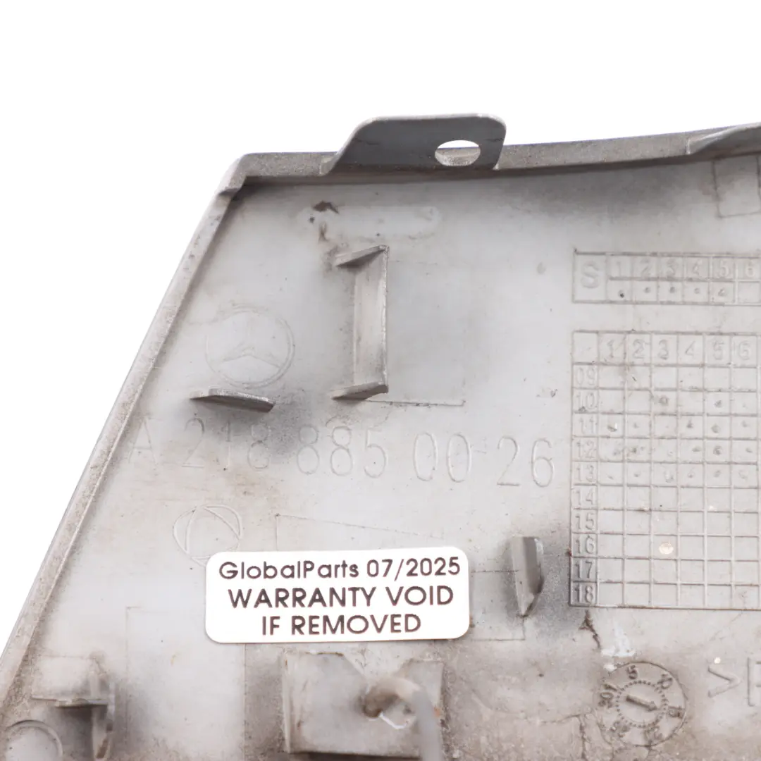 Front Bumper Tow Eye Cover Cap Insert Silver - 792 to Mercedes CLS C218 with Part number A2188850026 Mercedes CLS C218 Front Bumper Tow Eye Cover Cap Insert Silver - 792 - SKU A2188850026-PAL - Part number A2188850026