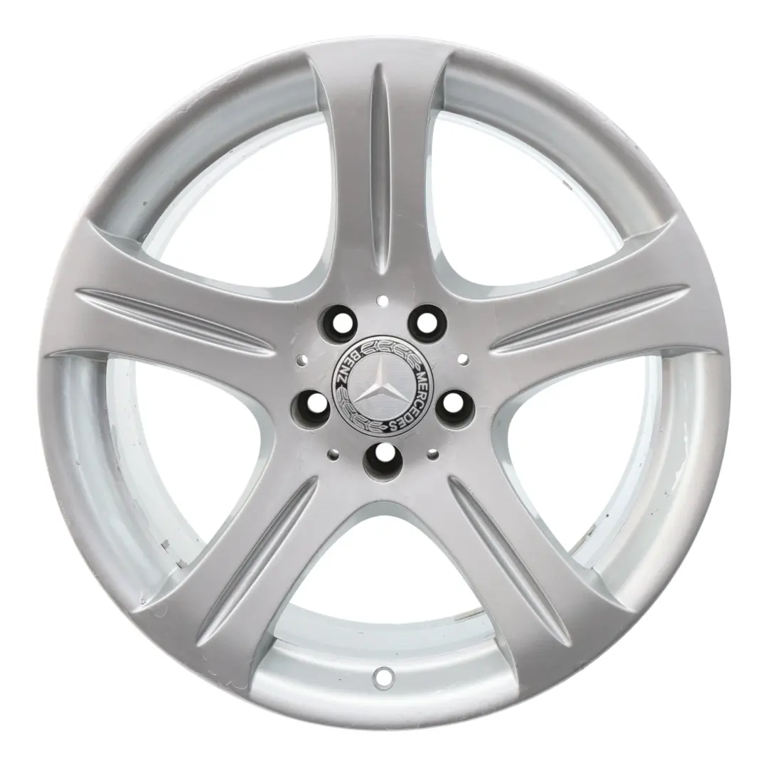 Alloy Wheel Rim 18" 5 Spoke 8,5J ET:18 to Mercedes CLS C219 Rear Silver with Part number A2194010802 Mercedes CLS C219 Rear Silver Alloy Wheel Rim 18" 5 Spoke 8,5J ET:18 - SKU A2194010802-1 - Part number A2194010802