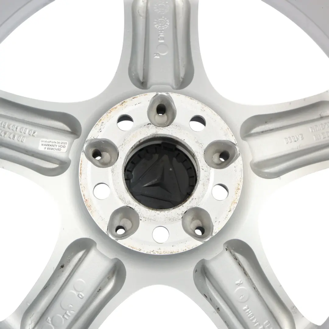 Alloy Wheel Rim 18" 5 Spoke 8,5J ET:18 to Mercedes CLS C219 Rear Silver with Part number A2194010802 Mercedes CLS C219 Rear Silver Alloy Wheel Rim 18" 5 Spoke 8,5J ET:18 - SKU A2194010802-1 - Part number A2194010802