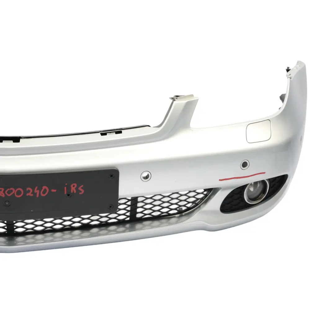 W219 Front Bumper Trim Panel Iridium Silver Metallic - 775 to Mercedes CLS with Part number A2198800240 Mercedes CLS W219 Front Bumper Trim Panel Iridium Silver Metallic - 775 - SKU A2198800240-IRS - Part number A2198800240