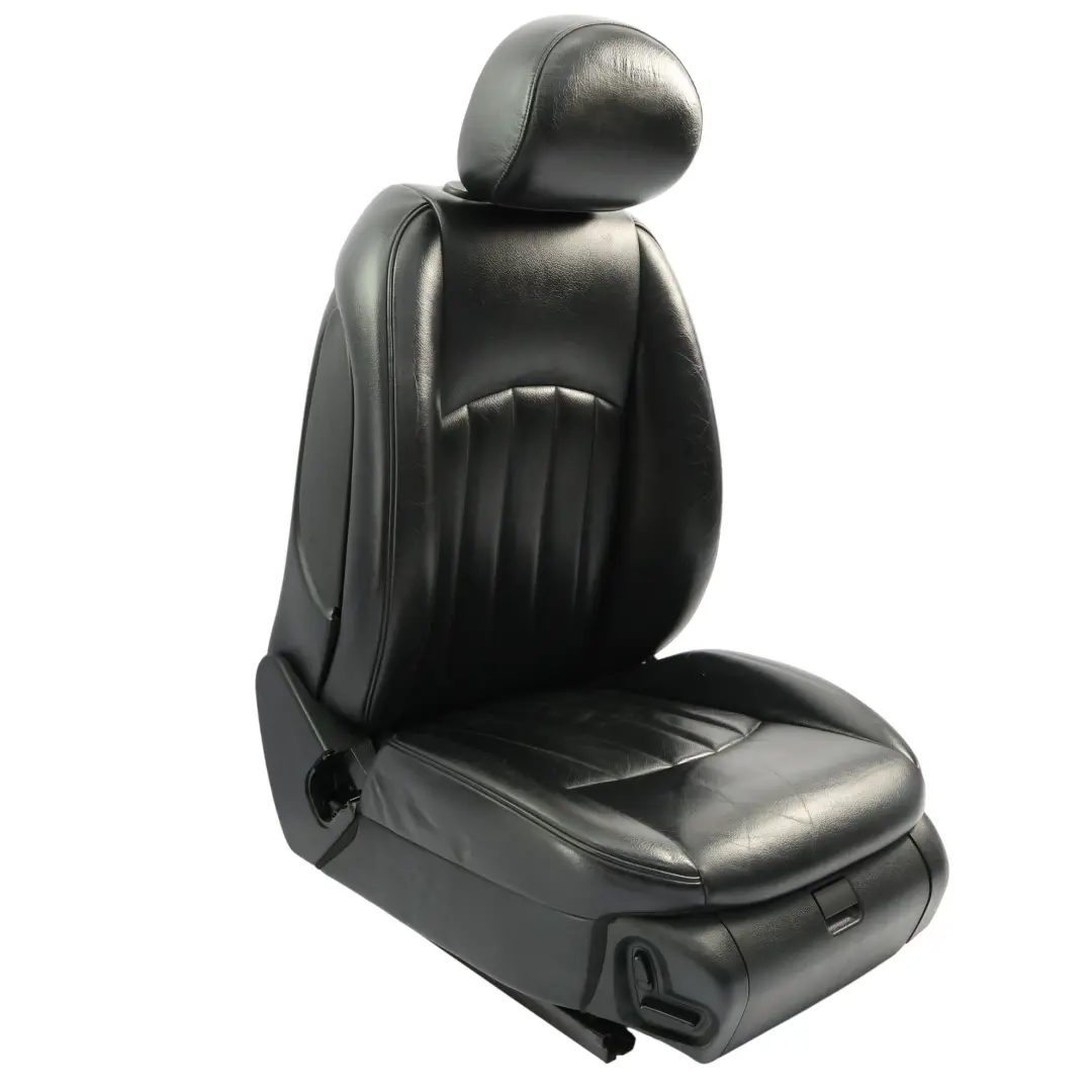 Mercedes CLS C219 Siège avant droit intérieur chauffant en cuir noir - SKU A2199103547-2 - Numéro de pièce A2199103547