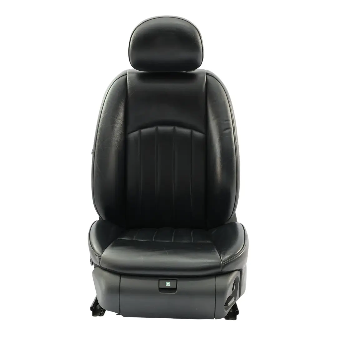 Mercedes CLS C219 Vorder Sitz Beheizt Elektrisch Innen Links Leder Schwarz - SKU A2199103547-3 - Teilenummer A2199103547