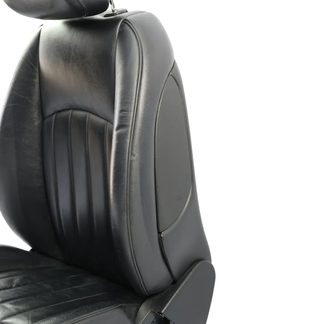 Mercedes CLS C219 Vorder Sitz Beheizt Elektrisch Innen Links Leder Schwarz - SKU A2199103547-3 - Teilenummer A2199103547