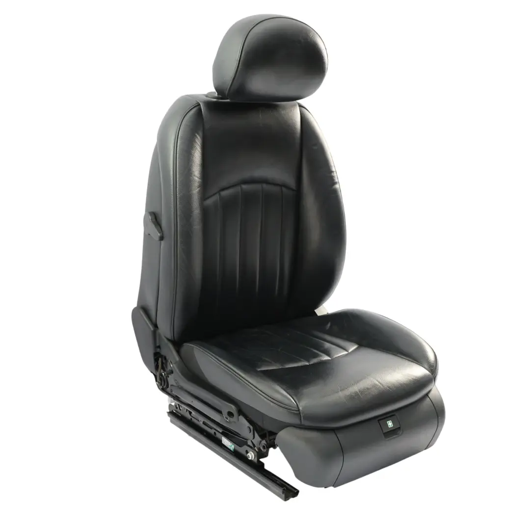 Mercedes CLS C219 Vorder Sitz Beheizt Elektrisch Innen Links Leder Schwarz - SKU A2199103547-3 - Teilenummer A2199103547