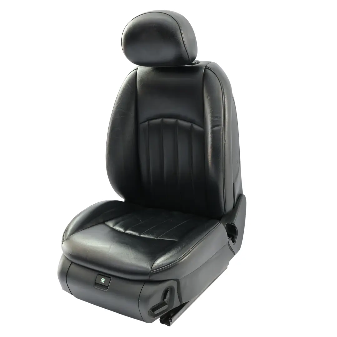 Asiento Delantero Calefactable Electrico Izquierdo Cuero Negro para Mercedes CLS C219 con número de pieza A2199103547 Mercedes CLS C219 Asiento Delantero Calefactable Electrico Izquierdo Cuero Negro - SKU A2199103547-3 - Número de pieza A2199103547