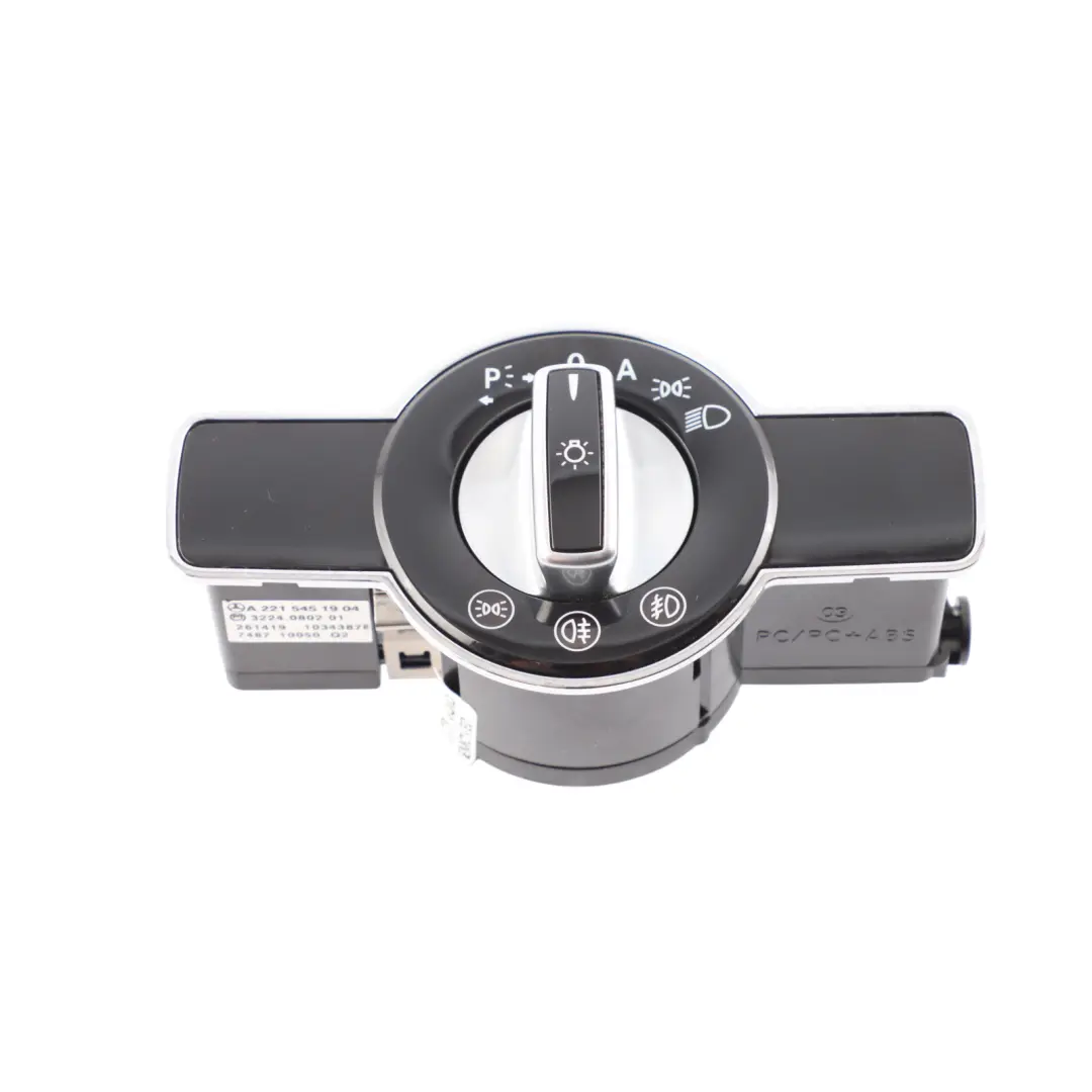 Mercedes W216 W221 Light Switch Headlight Control Switch Unit Button - SKU RHD-A2215451904 - Part number A2215451904