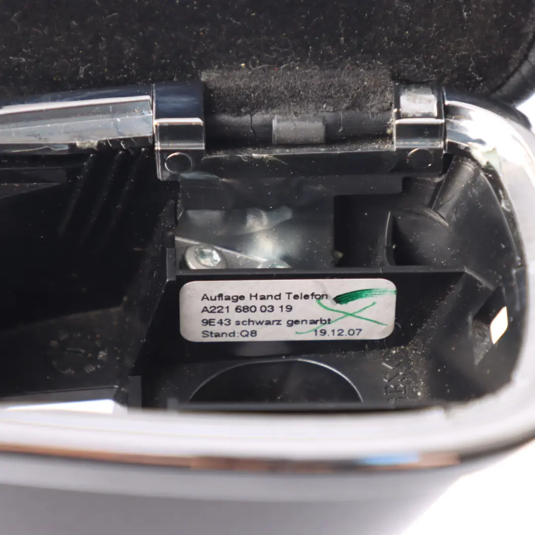 Mercedes W221 Centre Console Trim Phone Control Padding Leather - SKU A2216800319 - Part number A2216800319