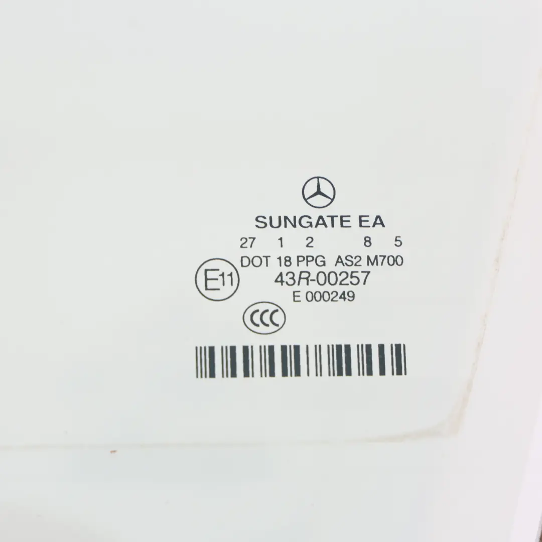 Front Left N/S Door Window Glass AS2 to Mercedes W221 with Part number A2217200718 Mercedes W221 Front Left N/S Door Window Glass AS2 - SKU A2217200718 - Part number A2217200718