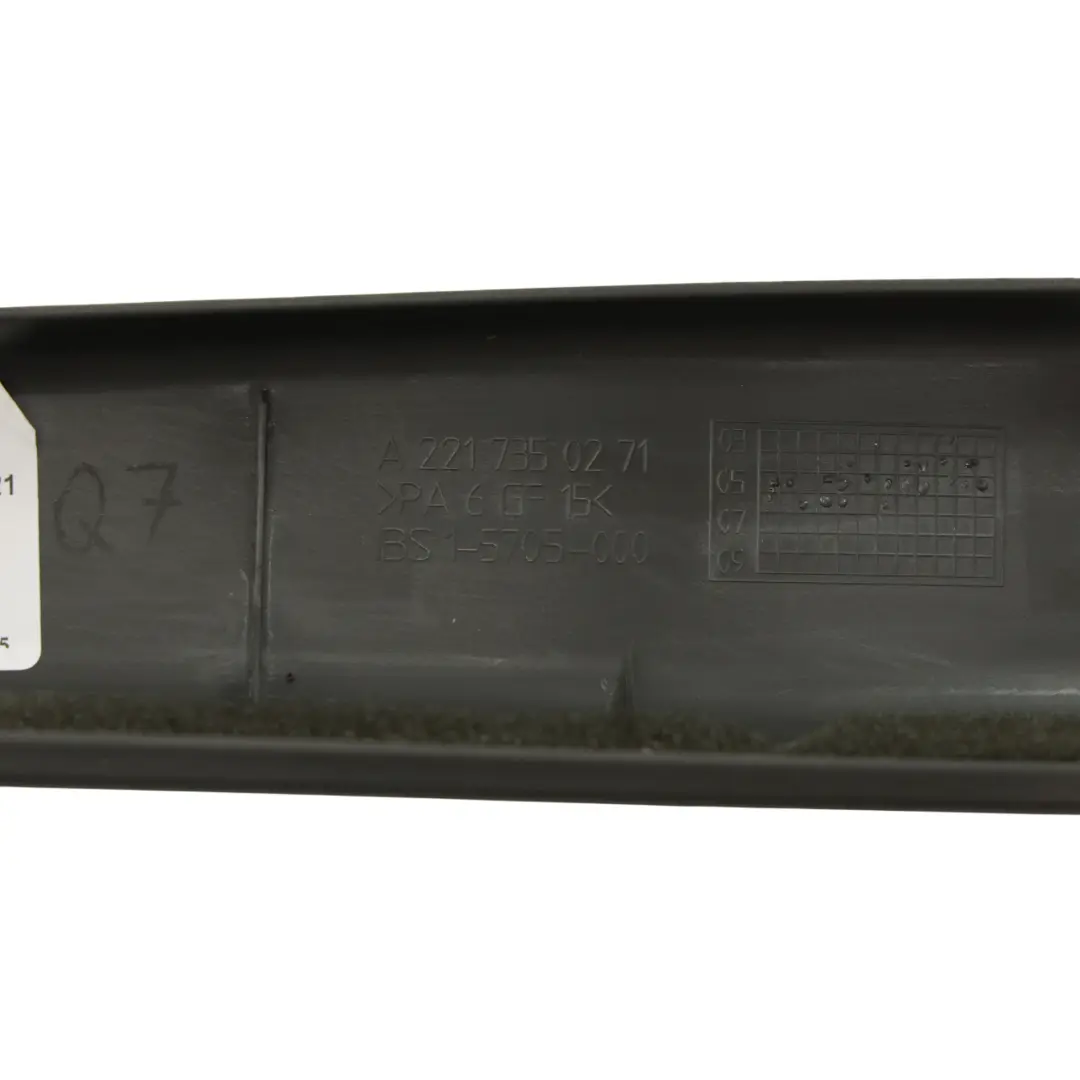 Window Outer Frame Trim Right O/S Mercedes W221 Rear - SKU A2217350271 - Part number A2217350271