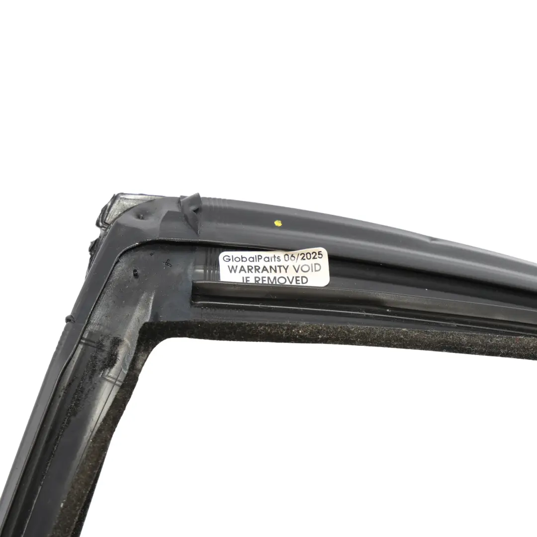 Left N/S Door Window Guide Frame Trim Cover to Mercedes W221 Rear with Part number A2217350325 Mercedes W221 Rear Left N/S Door Window Guide Frame Trim Cover - SKU A2217350325 - Part number A2217350325