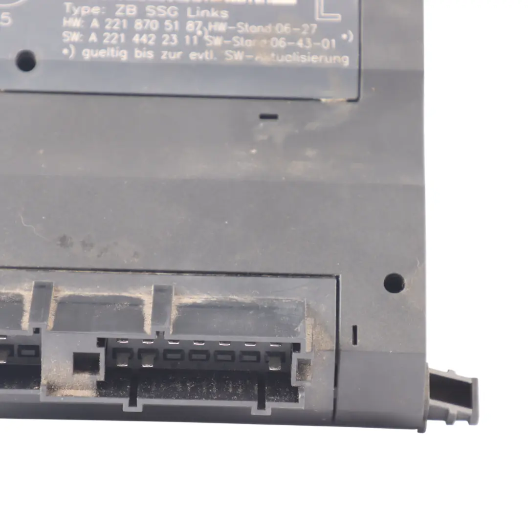 Mercedes W221 Front Left Seat Control Module Unit - SKU A2218704987 - Part number A2218704987