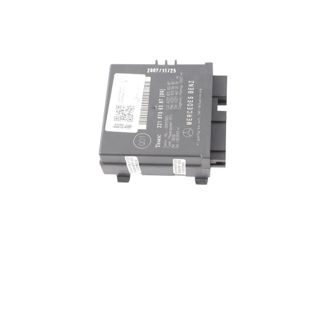 Mercedes W221 Trunk Release Remote Open Close Module Control Unit - SKU A2218706387 - Part number A2218706387