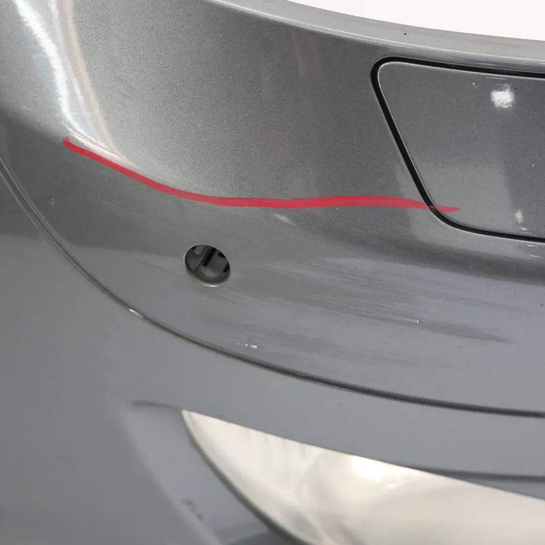 Front Bumper Trim Panel Cover Flint Grey Metallic - 368 to Mercedes W221 with Part number A2218801040 Mercedes W221 Front Bumper Trim Panel Cover Flint Grey Metallic - 368 - SKU A2218801040-FLG - Part number A2218801040