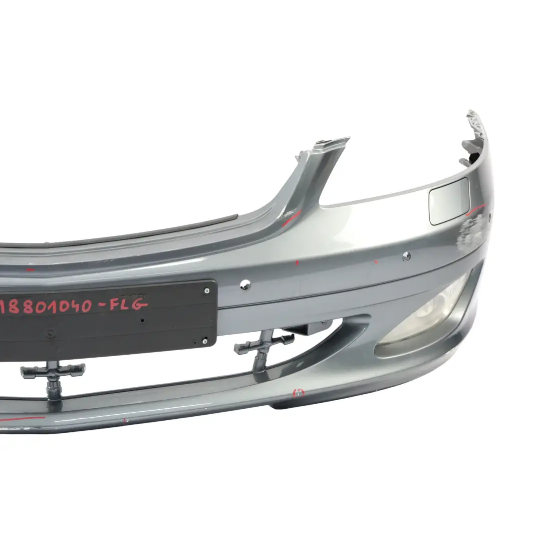 Front Bumper Trim Panel Cover Flint Grey Metallic - 368 to Mercedes W221 with Part number A2218801040 Mercedes W221 Front Bumper Trim Panel Cover Flint Grey Metallic - 368 - SKU A2218801040-FLG - Part number A2218801040