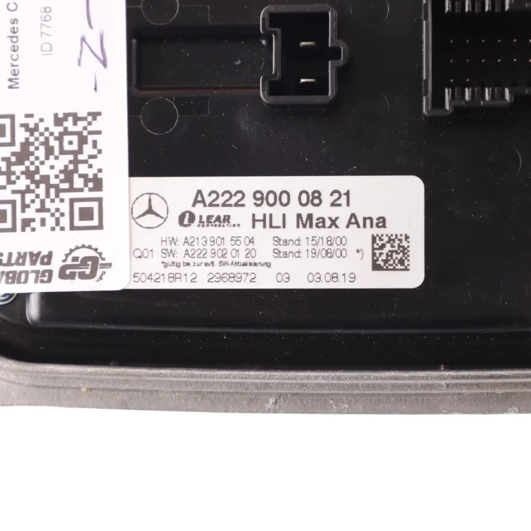 Faros Balasto Unidad De Control Módulo para Mercedes C238 con número de pieza A2229000821 Mercedes C238 Faros Balasto Unidad De Control Módulo - SKU A2229000821 - Número de pieza A2229000821