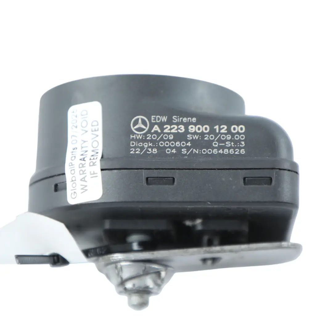 Alarm Siren Mercedes W205 W212 W213 H243 Horn Signal Anti-Theft to with Part number A2239001200 Alarm Siren Mercedes W205 W212 W213 H243 Horn Signal Anti-Theft - SKU A2239001200 - Part number A2239001200