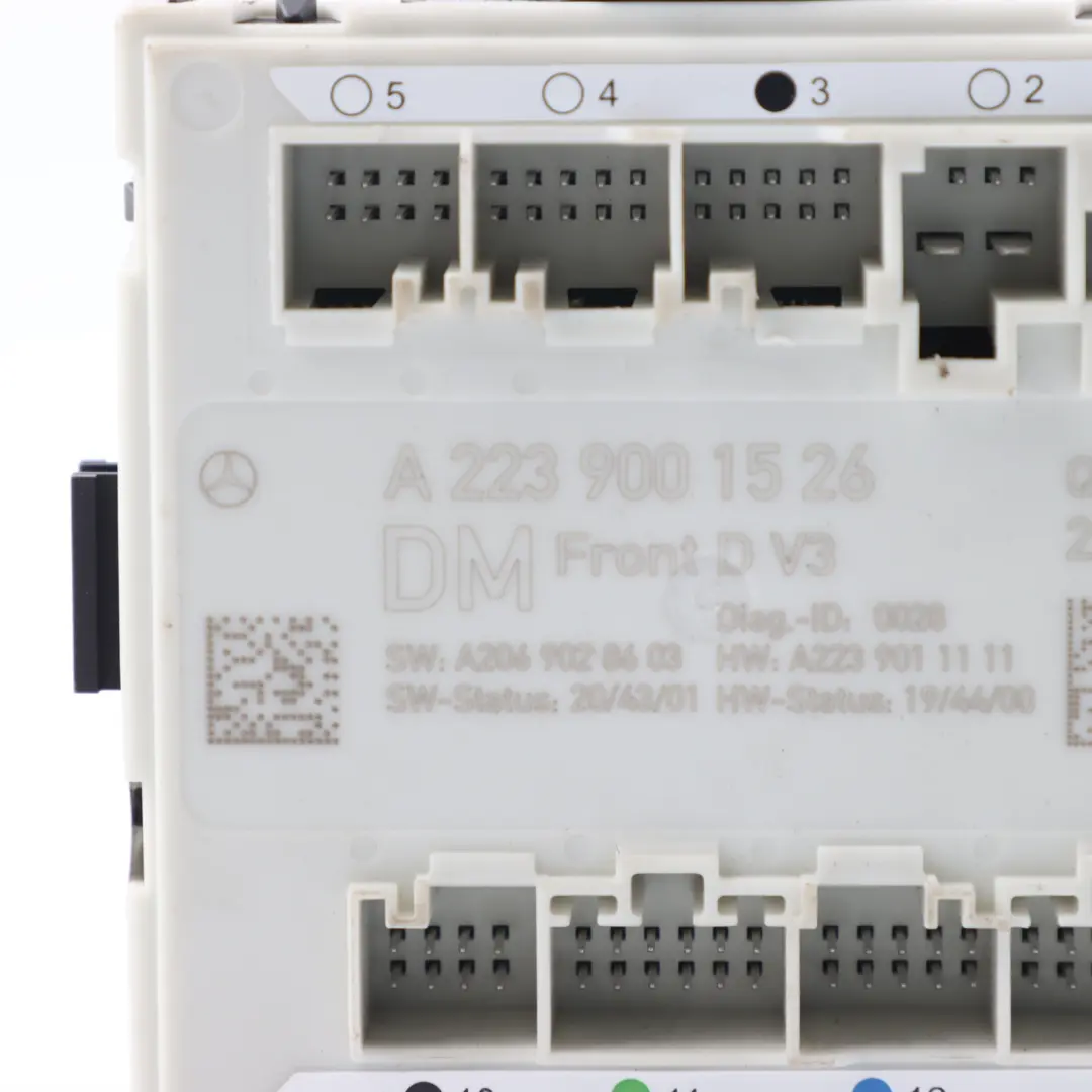 Door Control Module Front Right O/S to Mercedes W206 with Part number A2239001526 Mercedes W206 Door Control Module Front Right O/S - SKU A2239001526 - Part number A2239001526