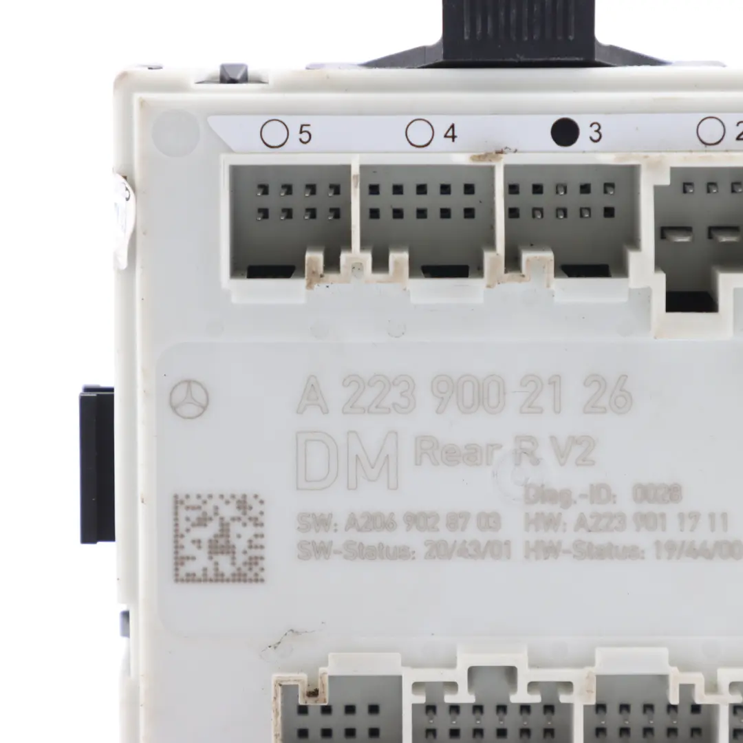 Door Module Control Unit Rear Right O/S to Mercedes W206 with Part number A2239002126 Mercedes W206 Door Module Control Unit Rear Right O/S - SKU A2239002126 - Part number A2239002126